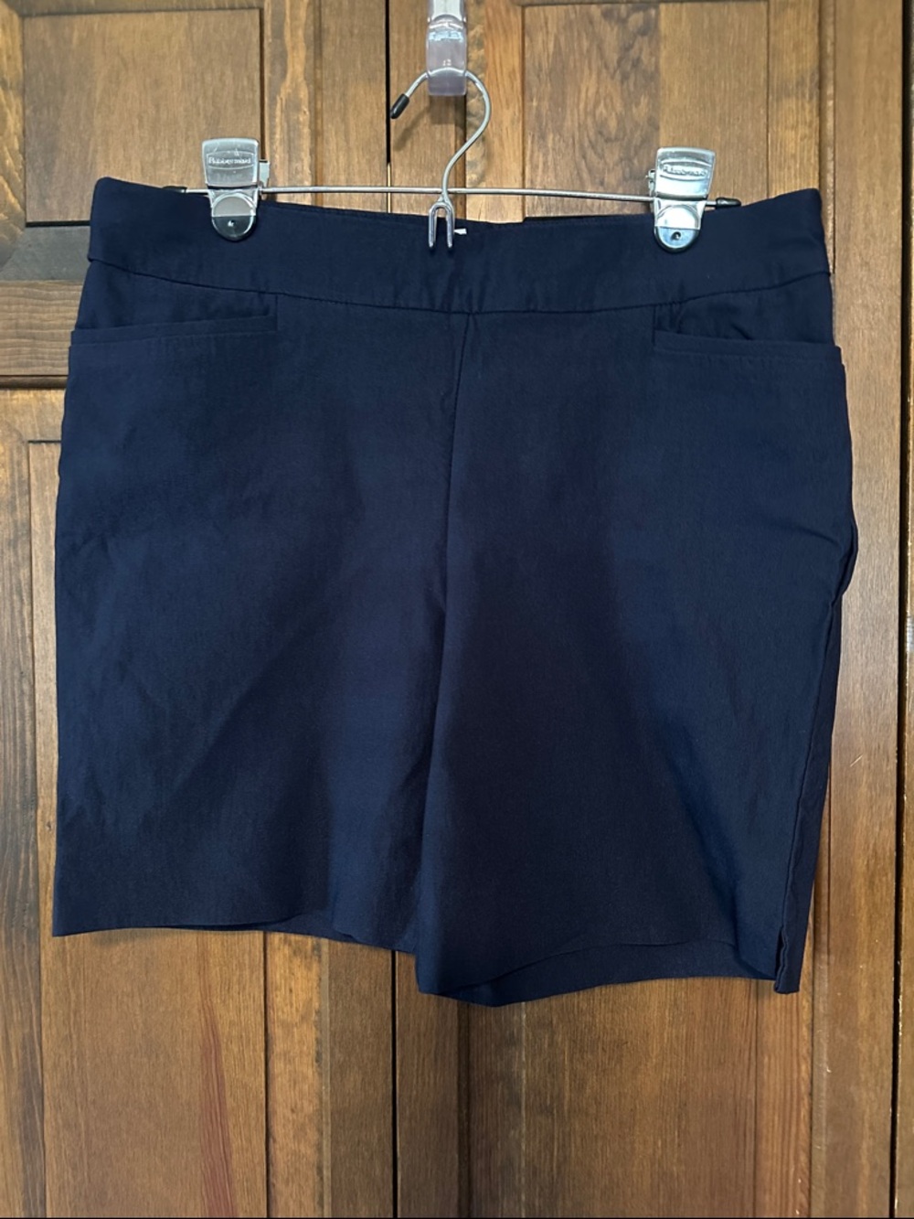 Chico's Dark Navy Pull-On Bermuda Shorts